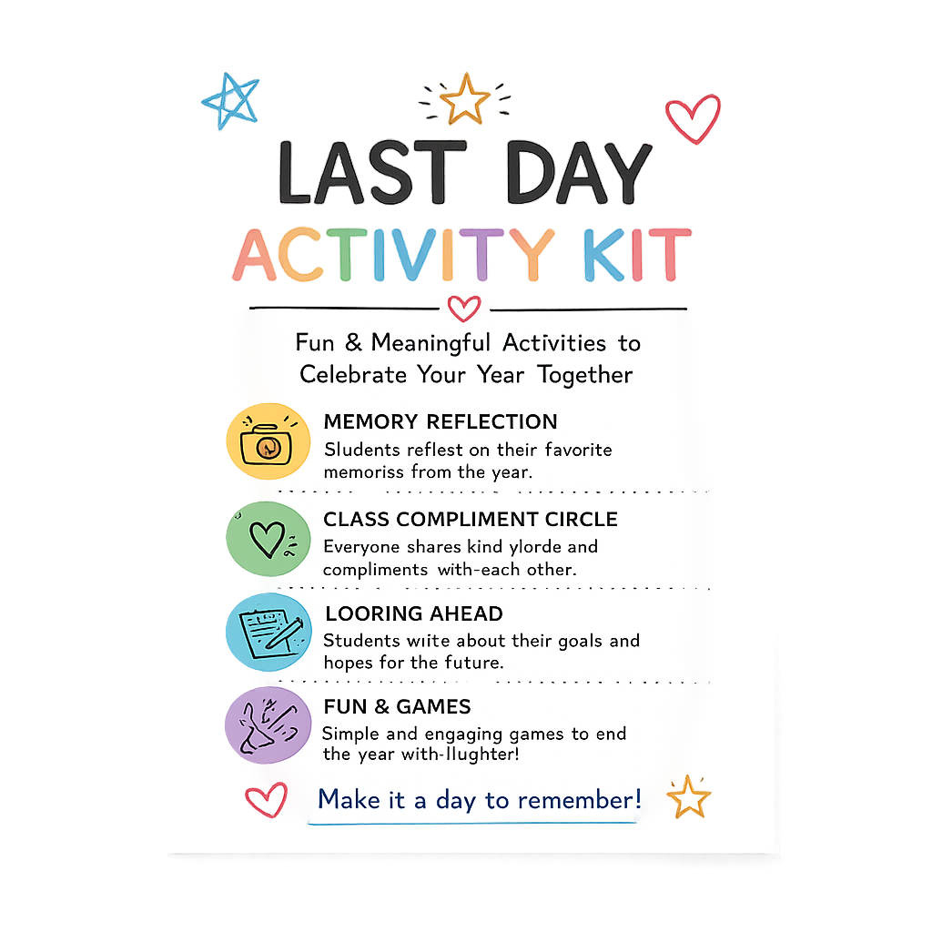 Last Day Activity Kit